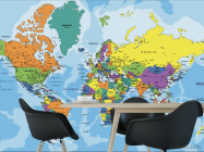 Фотошпалери Карта світу англійською - 1