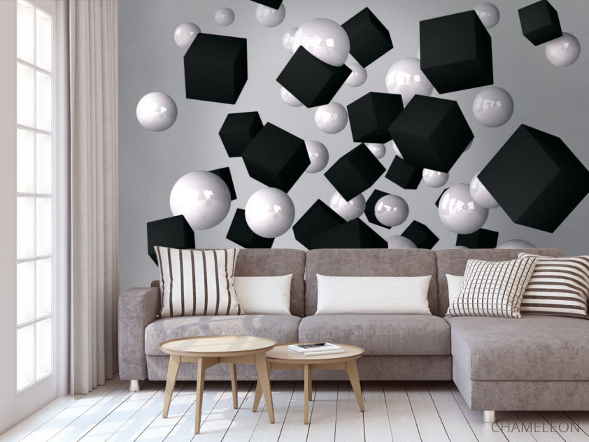 3д фотообои Квадратики - 3