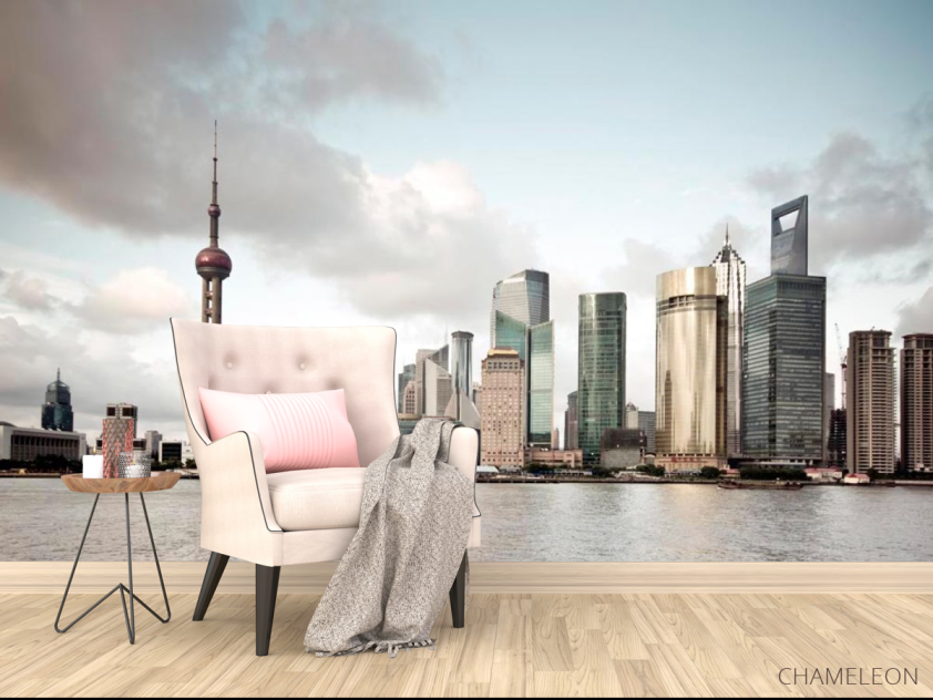 Фотообои Тучи, дома, море - 4