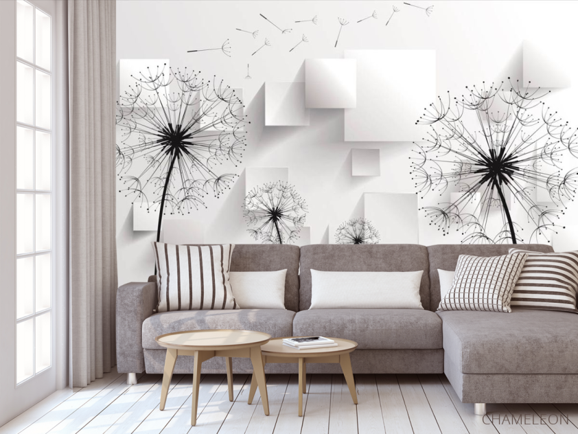 Фотообои Векторные одуванчики - 3