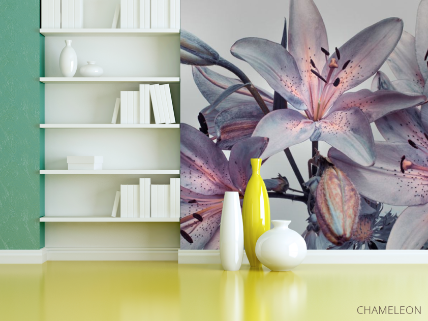 Фотошпалери Фіолетові лілії - 3