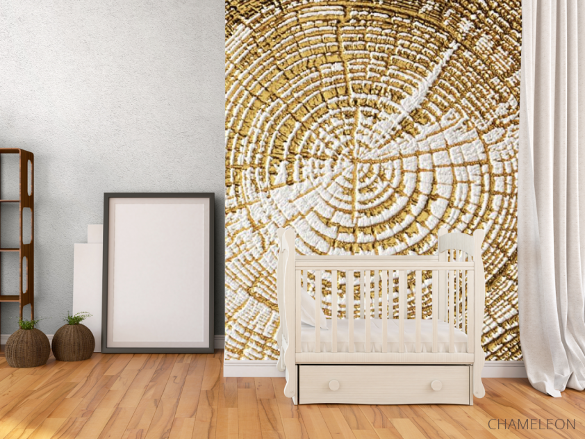 Фотообои Золотой срез дерева - 2