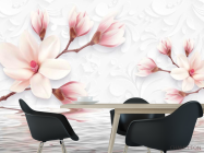 Фотошпалери 3d магнолія - 1