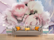 Фотообои Пионы с флюидом - 1