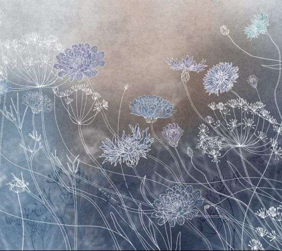 Фотообои Синие волошки Фотообои Синие волошки 30817