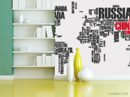 Фотошпалери Карта з країн - 3