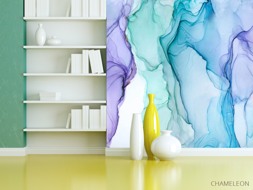 Фотошпалери яскравий fluid art - 3