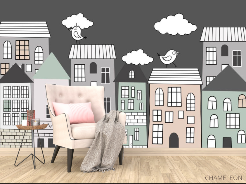 Фотообои Домики для детской - 4