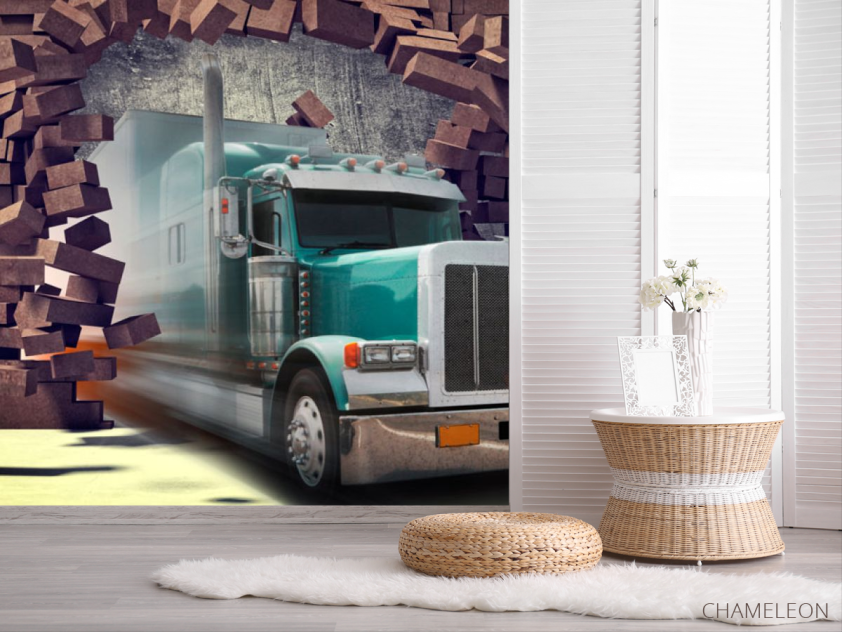 Фотошпалери Вантажівка 3Д - 2