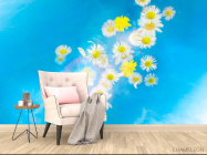 Фотообои Ромашки в облаках - 4