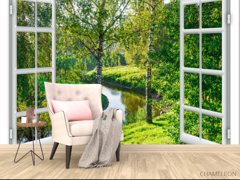 Фотообои Вид на березки - 4