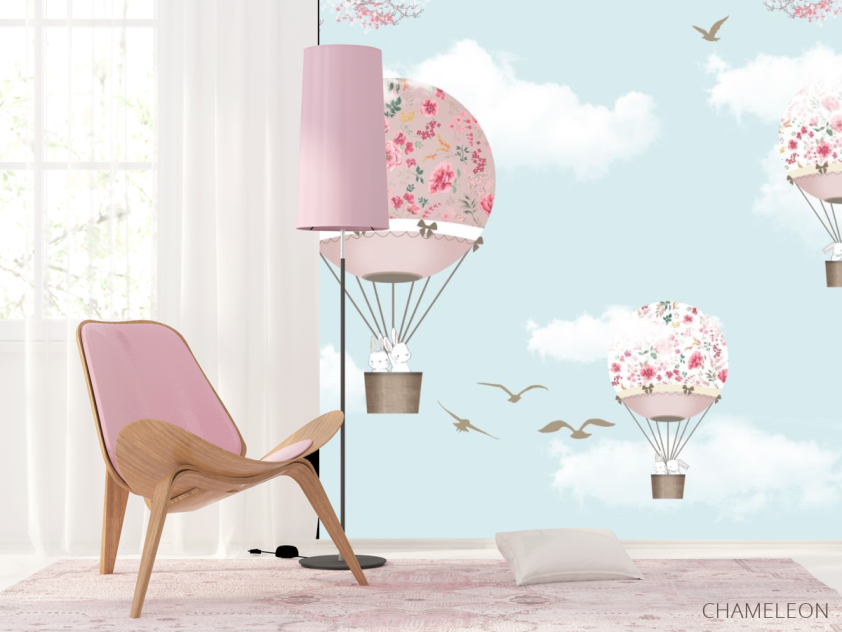 Фотошпалери повітряні кулі з тваринами - 4