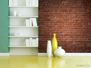 Фотошпалери Стіна з червоної цегли - 3