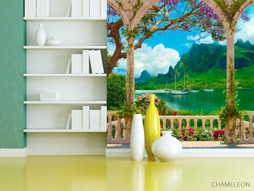 Фотошпалери Арка, вид на гори - 3