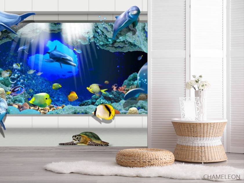 Фотошпалери 3D морське дно - 2