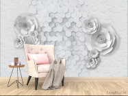 Фотообои 3D цветы - 4