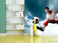 Фотошпалери Футболіст з м'ячем - 3