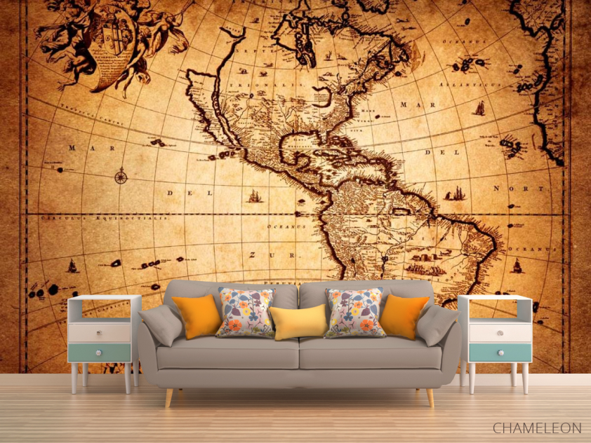 Фотообои Американская карта - 1