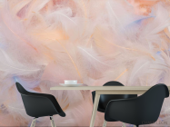 Фотошпалери Пір'ячко в рожевому відтінку - 1