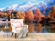 Фотообои Снег,горы, осень - 4