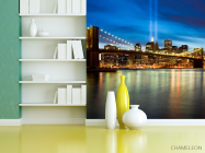 Фотошпалери Нічний міст Нью Йорк - 3