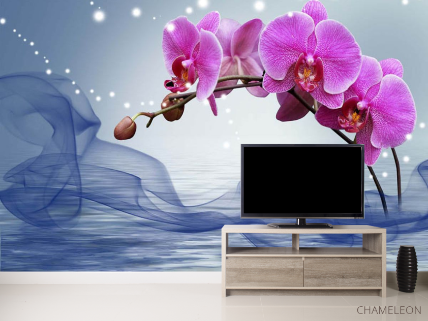 Фотообои 3д орхидея - 2