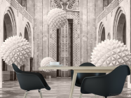 Фотошпалери 3д кулі в арках - 1