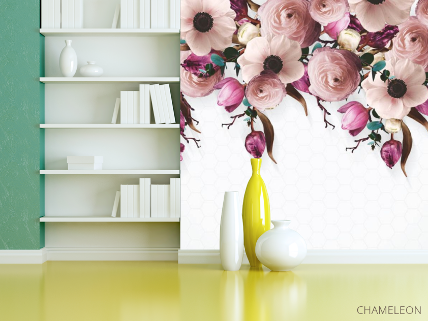 Фотошпалери Рожевий мікс з квітів - 3