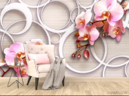 Фотообои Орхидеи 3д - 4