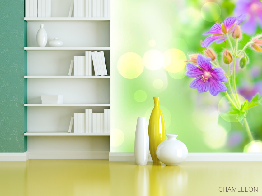 Фотообои Фиолетовый полевой цветок - 3