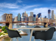 Фотошпалери кам'яний міст в мегаполісі - 1