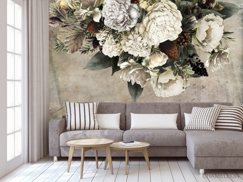 Фотообои Цветы с потолка - 3