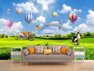 Фотообои Воздушные шары над полем - 1