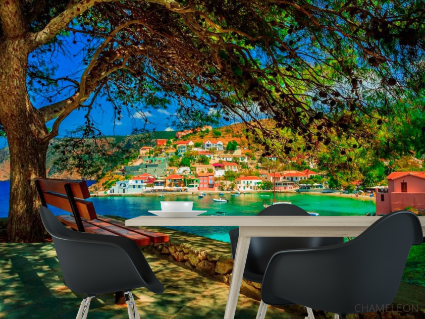 Фотошпалери Захід сонця в горах - 1