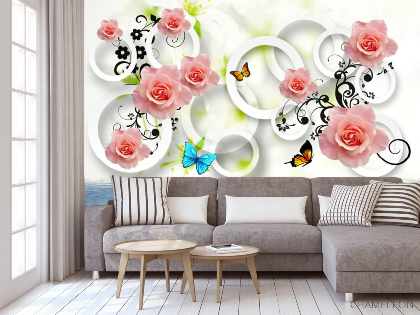 Фотообои 3д розы - 3