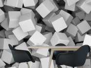 Фотообои серые кубы - 1