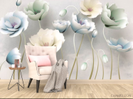 Фотообои 3d цветы - 4