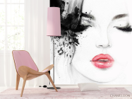 Фотошпалери дівчина аквареллю - 4