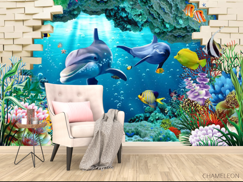 Фотообои 3d морские обитатели - 4