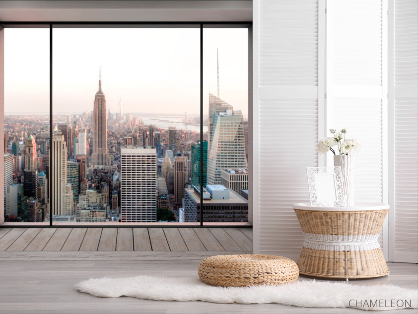 Фотошпалери Вид з вікна в мегаполіс - 2