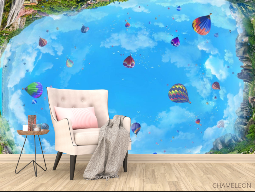Фотообои Воздушные шары на потолок - 4