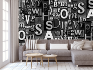 3д фотообои Буквы - 3