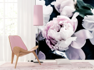 Фотошпалери півонії на темному - 4