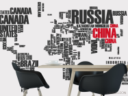 Фотошпалери Карта з країн - 1