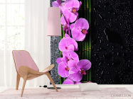 Фотошпалери Орхідеї рожеві, бамбук - 4