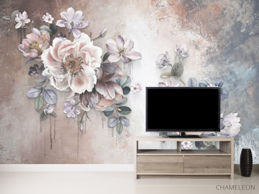 Фотообои Дизайнерские цветы - 2