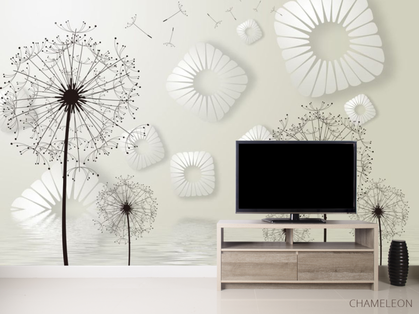 Фотообои 3д одуванчики - 2