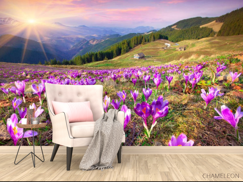 Фотообои весна, горы - 4