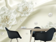 Фотошпалери Квіти на полотні - 1