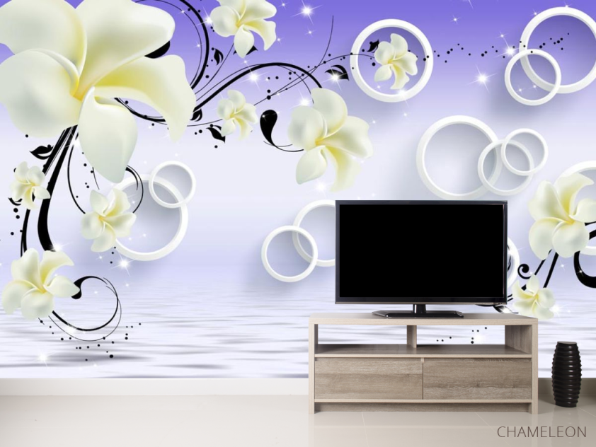 3д фотообои 3д Круги - 2